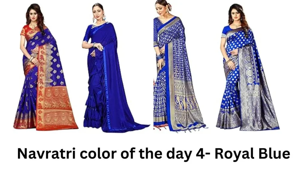 Navratri color of the day 4 - Royal Blue